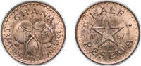 Ghana ½ Pesewa Ghana Republic 1967 ½ Pesewa Bronze (30000000) 2.83g UNC KM 12 Schön 8 -