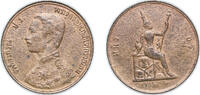 Thailand 1 Att Thailand RS121 (1902) 1 Att - Rama V Bronze 5.2g VF Corrossion Y 22 -