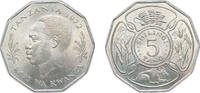 Tanzania Tanzania Republic 1972 5 Shilingi (FAO) Copper-nickel 13.62g UNC KM 6 Schön 8 5 Shilingi 1972 unz