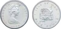 Isle of Man 5 Pence Isle of Man British dependency 1976 PM 5 Pence - Elizabeth II (Laxey Wheel; Silver) Silver (.925) (20000) 6.63g BU KM 35a.1 Schö -