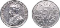 Canada 5 Cents Canada 1931 5 Cents - George V Nickel Royal Canadian Mint of Ottawa, (5100830) 4.48g VF KM 29 Schön 28 -