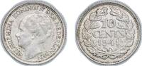Netherlands 10 Cents Netherlands 1941 10 Cents - Wilhelmina Silver (.640) (43000000) 1.4g AU KM 163 Schön 43 -