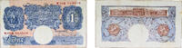 Great Britain 1 Libra Great Britain England United Kingdom ND (1940-1948) 1 Pound (Emergency Wartime issue; with thread) Papel VF P 367 -