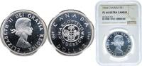 Canada 1 Dollar Canada Commonwealth 1964 1 Dollar - Elizabeth II (Confederation Conferences) Silver (.800) (.800 silver .200 copper) Royal Canad -
