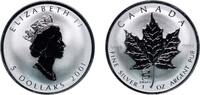 Canada 5 Dollars Canada Commonwealth 2001 5 Dollars - Elizabeth II (3rd Portrait; Privy marked SML SNAKE Bullion Coinage) Silver (.9999) (25000) -
