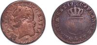 France 1 Sizain France Kingdom 1786 & ½ Sol of an Ecu - Louis XVI Copper Aix-en-Provence Mint (500000) 5.15g VF KM 586 Dy royales 1715 Ciani 219 -