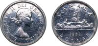 Canada 1 Dollar Canada British Dominion 1 Dollar - Elizabeth II (1st portrait) Silver (.800) (.800 silver .200 copper) Royal Canadian Mint of Ot -