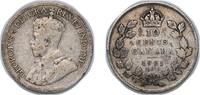 Canada 10 Cents Canada British Dominion 1921 10 Cents - George V Silver (.800) (.800 silver .200 copper) Royal Canadian Mint of Ottawa 2.26g VF -