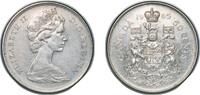Canada 50 Cents Canada British Dominion 1965 50 Cents - Elizabeth II (2nd portrait, silver) Silver (.800) (.800 silver .200 copper) Royal Canadi -