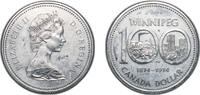 Canada 1 Dollar Canada Commonwealth 1974 1 Dollar - Elizabeth II (Winnipeg) Silver (.500) Royal Canadian Mint of Ottawa 23.33g PF RCM/MRC 1207 C -