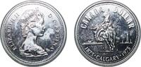 Canada 1 Dollar Canada Commonwealth 1975 1 Dollar - Elizabeth II (Calgary) Silver (.500) Royal Canadian Mint of Ottawa 23.328g PF Ch RC-804a KM -
