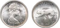 Canada 25 Cents Canada Commonwealth 1967 25 Cents - Elizabeth II (Confederation- 80%) Silver (.800) (.800 silver .200 copper) Royal Canadian Min -
