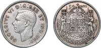 Canada 50 Cents Canada Commonwealth 1945 50 Cents - George VI (with IND:IMP:) Silver (.800) (.800 silver .200 copper) Royal Canadian Mint of Ott -