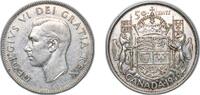 Canada 50 Cents Canada Commonwealth 1949 50 Cents - George VI (w/o IND:IMP:) Silver (.800) (.800 silver .200 copper) Royal Canadian Mint of Otta -