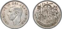 Canada 50 Cents Canada Commonwealth 1950 50 Cents - George VI (w/o IND:IMP:) Silver (.800) (.800 silver .200 copper) Royal Canadian Mint of Otta -