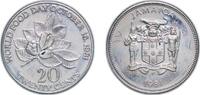 Jamaica 20 Cents Jamaica British colony 1981 20 Cents (FAO.; wide legend) Copper-nickel Royal Mint 11.3g PF KM 120 -