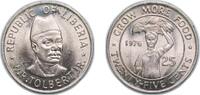 Liberia 25 Cents 1976 Royal Mint Liberia Republic 1976 25 Cents (FAO) Co... 7,70 EUR Differenzbesteuert nach §25a UStG zzgl. 10,00 EUR Versand