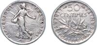 France 50 Centimes France Third Republic 1915 50 Centimes Silver (.835) (20892772) 2.46g VF Franc 2014 190 Gad 1789 420 KM 854 Schön 186 -