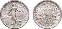 France 50 Centimes France Third Republic 1918 50 Centimes Silver (.835) (36491942) 2.49g AU Franc 2014 190 Gad 1789 420 KM 854 Schön 186 -
