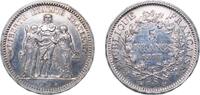 France 5 Francs France Third Republic 1873 A 5 Francs (Hercule, 3rd republic) Silver (.900) (27192181) 24.96g AU Franc 2014 334 Gad 1789 744 KM -
