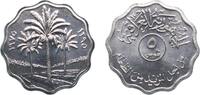 Iraq 5 Fils Iraq Republic AH1395 - 1975 5 Fils (FAO; with legend) Stainless steel Royal Canadian Mint (2000000) 4.03g UNC KM 141 Schön 47 -