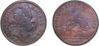 France France Kingdom 1708 Jeton - Louis XIV (Tresor Royal) Copper 6.44g F -
