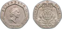 Great Britain 20 Pence Great Britain United Kingdom 1988 20 Pence - Elizabeth II (3rd portrait) Copper-nickel (38038344) 5.02g XF KM 939 Sp G2 -