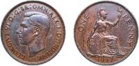 Great Britain 1 Penny Great Britain United Kingdom 1947 1 Penny - George VI (with 'IND:IMP') Bronze (52220400) 9.36g AU KM 845 Sp 4114 -