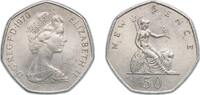 Great Britain 50 Pence Great Britain United Kingdom 1970 50 New Pence - Elizabeth II (2nd portrait) Copper-nickel (19461000) 13.31g UNC KM 913 Sp H1 -