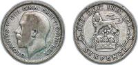 Great Britain 6 Pence Great Britain United Kingdom 1925 6 Pence - George V (2nd coinage) Silver (.500) (12720500) 2.68g VF KM 815a Sp 4024-5 -