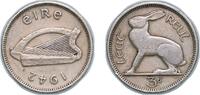 Ireland ½ Reul Ireland Republic 1942 ½ Reul / 3 Pingine Copper-nickel (4000000) 3.24g VF KM 12a Sp 6642 Schön 12a -
