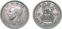 Great Britain 1 Shilling Great Britain United Kingdom 1949 1 Shilling - George VI (English crest; without 'IND:IMP') Copper-nickel (19328400) 5.54g VF KM -