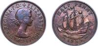 Great Britain ½ Penny Great Britain United Kingdom 1955 ½ Penny - Elizabeth II (1st portrait; without 'BRITT:OMN') Bronze (18465600) 5.65g XF KM 896 S -
