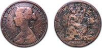 Great Britain ½ Penny Great Britain United Kingdom 1862 ½ Penny - Victoria (2nd portrait; 1st type) Bronze (61107200) 5.35g VF KM 748 Sp 3956 -