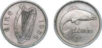 Ireland 2 Shillings Ireland Republic 1954 2 Shillings / 1 Florin Copper-nickel (1000000) 11.35g AU KM 15a Sp 6639 -