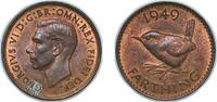 Great Britain 1 Farthing Great Britain United Kingdom 1949 1 Farthing - George VI (without 'IND:IMP') Bronze (8424000) 2.93g UNC KM 867 Sp 4119 -