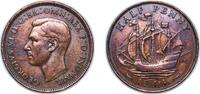 Great Britain ½ Penny Great Britain United Kingdom 1944 ½ Penny - George VI (with 'IND:IMP') Bronze (81840000) 5.71g XF KM 844 Sp 4115 -