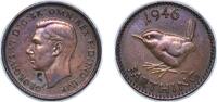 Great Britain 1 Farthing Great Britain United Kingdom 1946 1 Farthing - George VI (with 'IND:IMP') Bronze (24364800) 2.85g AU KM 843 Sp 4116 -