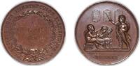 France France Third Republic 1898 Medal - Société pour l'instruction élémentaire Bronze 32.34g AU -