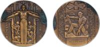 France France Republic 1945 Medal - Défense passive Bronze 90.64g AU -