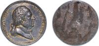 France France Kingdom ND Medal - Louis XVIII Tin 74.81g VF -