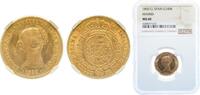 1850 M CL Madrid Mint Spain Kingdom 1850 M CL 100 Reales - Isabel II (Doblon) Gold (.900) Madrid Min