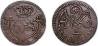 Venezuela ¼ Real Venezuela Caracas Venezuelan provinces 1818 ¼ Real - Charles IV/Ferdinand VII (Royalist coinage) Copper (2240000) 2.33g XF C 2 N -