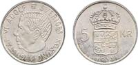 Sweden 5 Kronor Sweden Kingdom 1955 TS 5 Kronor - Gustaf VI Adolf Billon (.400 silver) (Copper .500, Nickel .050, Zinc .050) Stockholm Mint (356 -