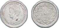 Netherlands 10 Cents Netherlands Kingdom 1913 10 Cents - Wilhelmina Silver (.640) Royal Dutch Mint (5000000) 1.38g XF KM 145 Schön 34 -