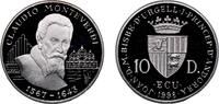 Andorra 10 Diners Andorra Principalty 1998 10 Diners - Joan Martí i Alanis (Claudio Monteverdi) Silver (.925) Hamburgische Münze Mint (25000) 31.5 -