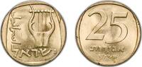 Israel 25 Agorot Israel State 1966 (5726) 25 Agorot Aluminium bronze (92% Copper, 6% Aluminium, 2% Nickel) (320000) 6.5g UNC KM 27 -