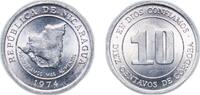 Nicaragua 10 Centavos de Córdoba Nicaragua Republic 1974 10 Centavos (FAO) Aluminium (Aluminium 96%, Magnesium 4%) Royal Mint, Llantrisant (2000000) 1.22g UNC KM -