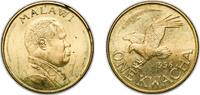 Malawi 1 Kwacha Malawi Republic 1996 1 Kwacha Brass plated steel 8.86g BU KM 28 -