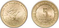 Equatorial Guinea 5 Francos CFA Equatorial Guinea Republic 1985 5 Francos CFA Aluminium bronze 3.03g BU KM 62 -